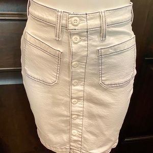 J. Crew Denim Front Button Skirt Size 24